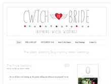 Tablet Screenshot of cwtchthebride.com